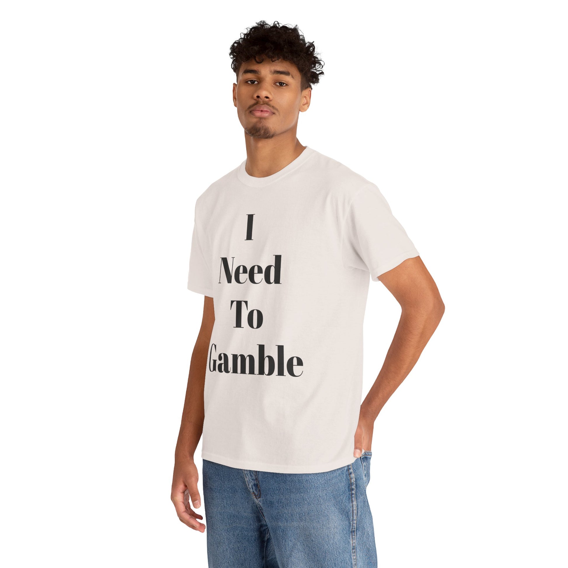 Gambling Enthusiast Tee, Fun T-Shirt for Gamblers, Casual Wear, Gift for Gamblers, Playful Statement Shirt