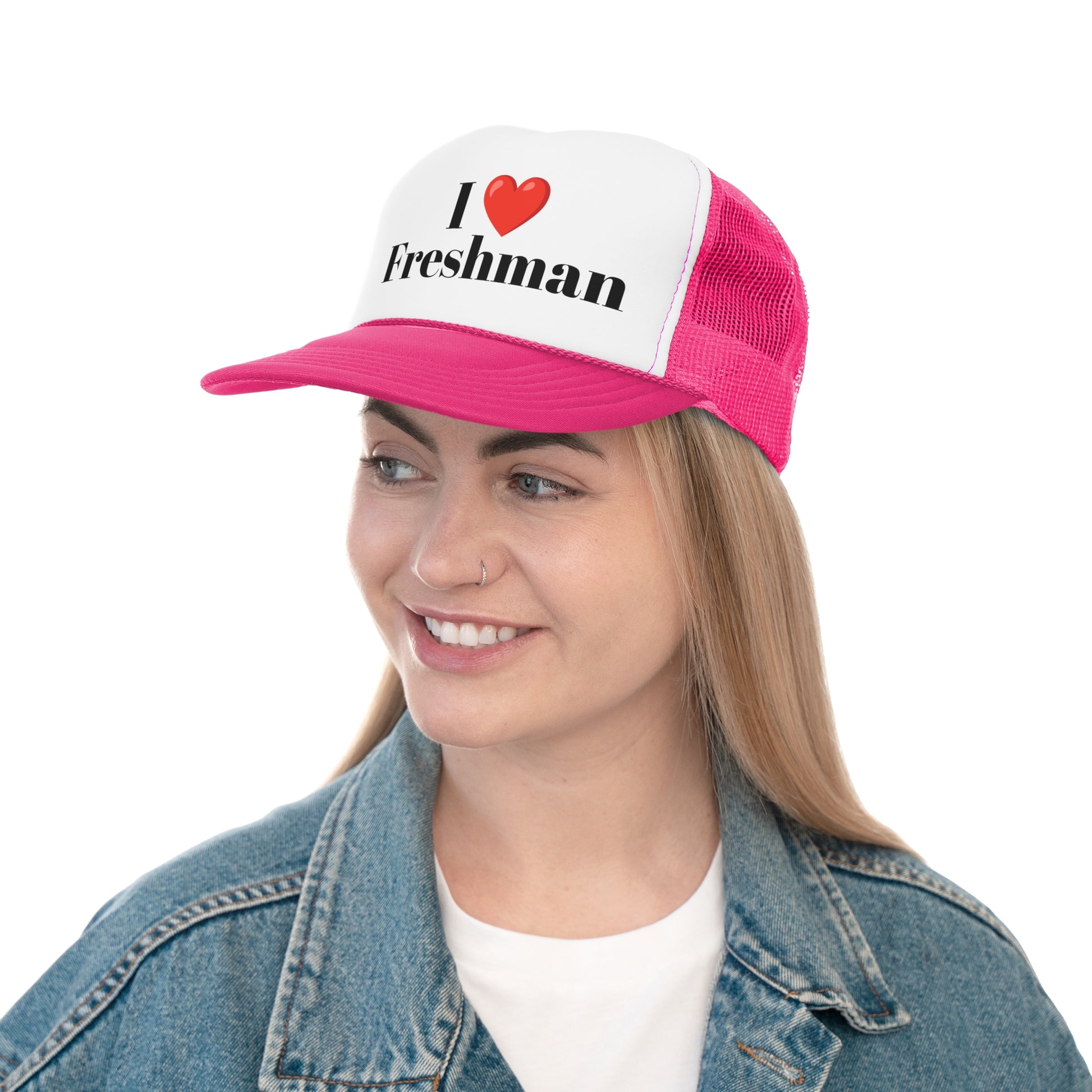 Funny Freshman Trucker Cap