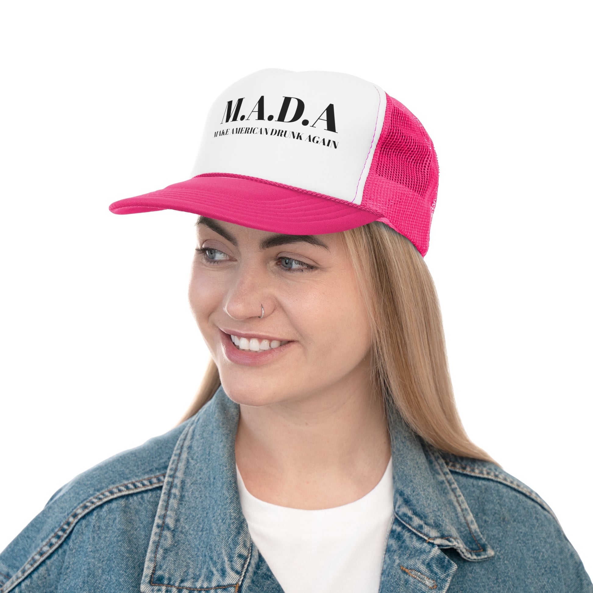M.A.D.A Trucker Cap, Fun Cap for Parties, Outdoor Events, Gifts for Friends, Celebrations, Festivals, Casual Style