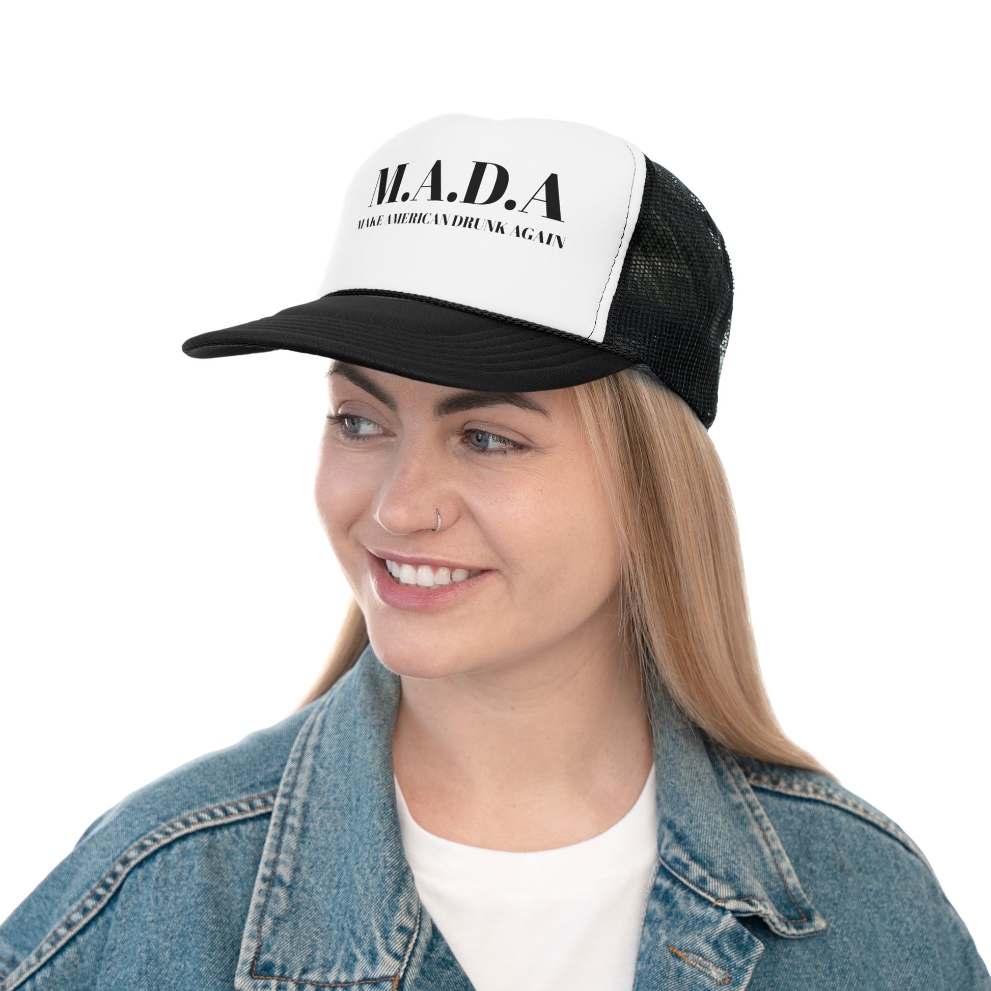 M.A.D.A Trucker Cap, Fun Cap for Parties, Outdoor Events, Gifts for Friends, Celebrations, Festivals, Casual Style