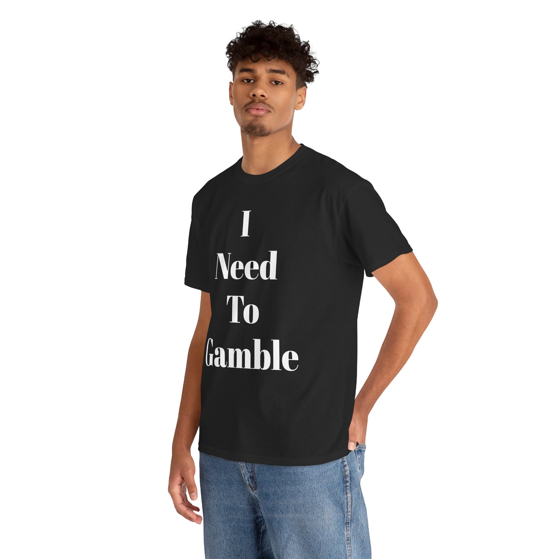 Gambling Enthusiast Tee, Fun T-Shirt for Gamblers, Casual Wear, Gift for Gamblers, Playful Statement Shirt